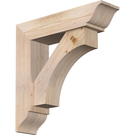 Ekena Millwork Westlake Traditional Smooth Bracket w/ Offset Brace, Douglas Fir, 7 1/2"W x 30"D x 30"H BKT0806X30X30WTL01SDF